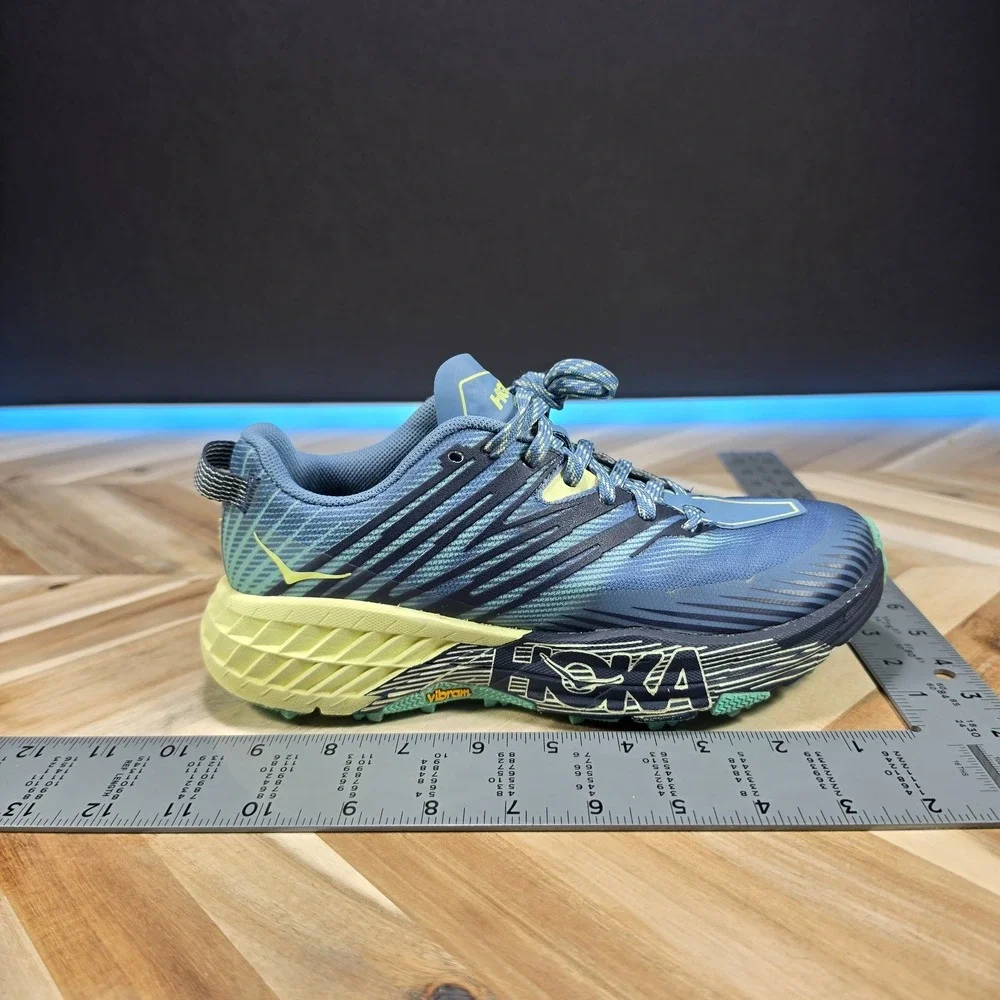 Hoka One One Speedgoat 4 Shoes Women's Size 6.5 Blue Trail Running Sneakers